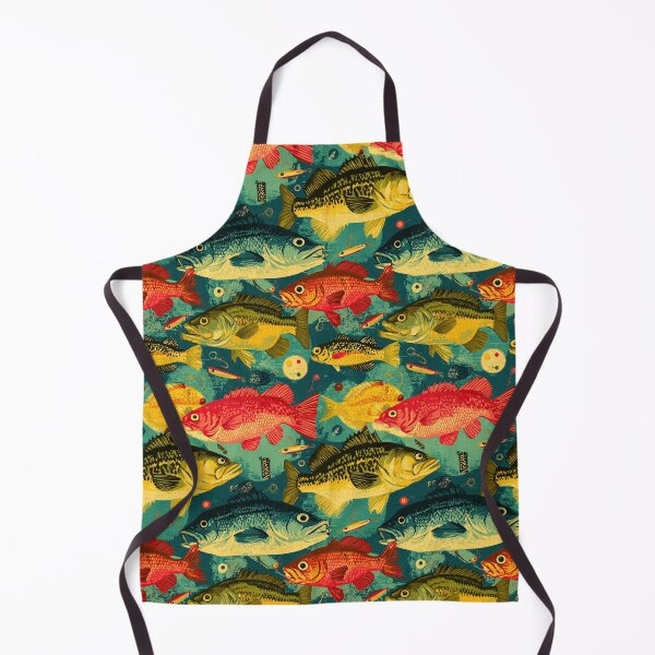 Item preview, Vibrant Green and Orange Fish Mosaic designed and sold by Piotrek0001.