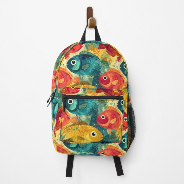 Item preview, Painterly Blue and Yellow Fish Texture designed and sold by Piotrek0001.