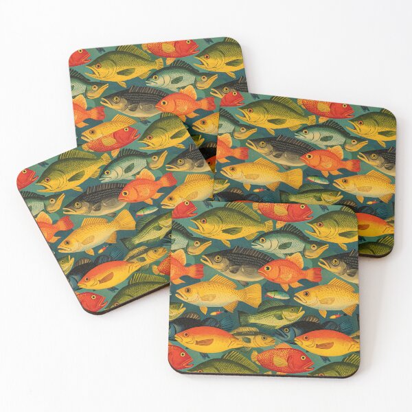 Item preview, Orange and Green Vintage Fish Illustration designed and sold by Piotrek0001.