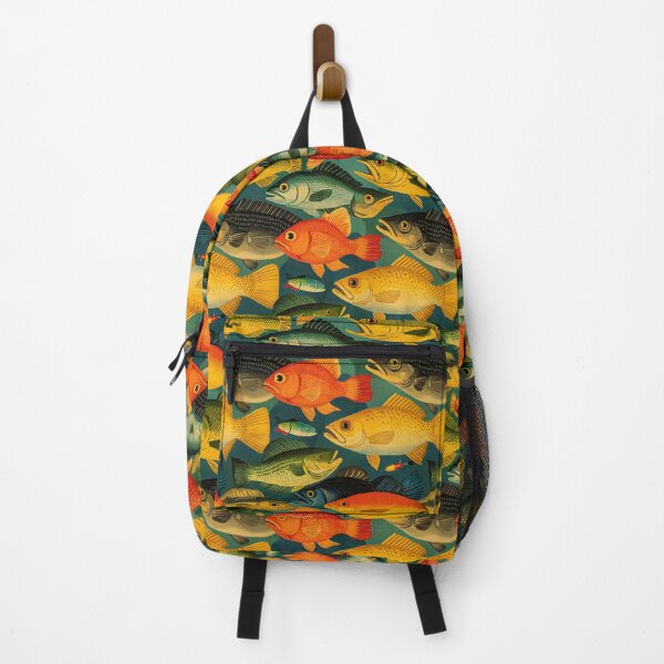 Item preview, Orange and Green Vintage Fish Illustration designed and sold by Piotrek0001.