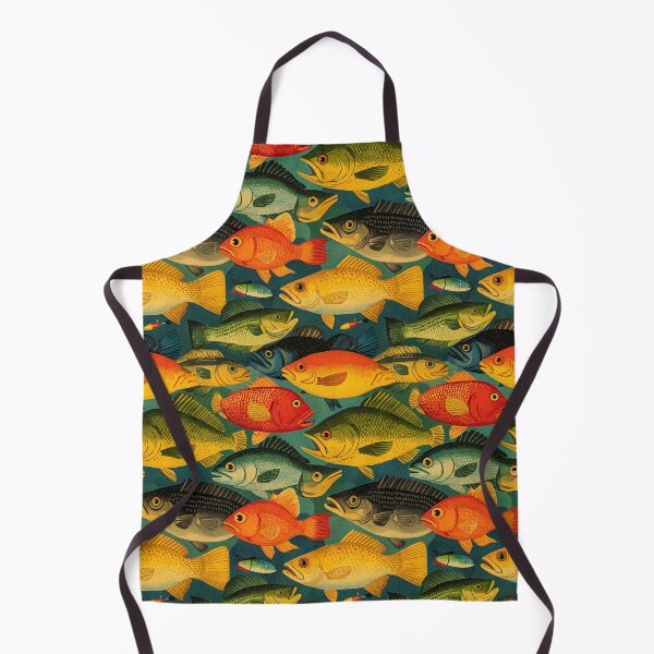 Item preview, Orange and Green Vintage Fish Illustration designed and sold by Piotrek0001.