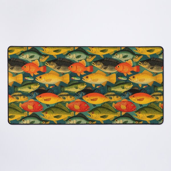 Item preview, Orange and Green Vintage Fish Illustration designed and sold by Piotrek0001.