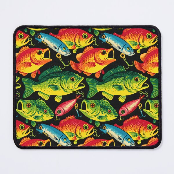 Item preview, Bright Colorful Fish on Dark Green designed and sold by Piotrek0001.