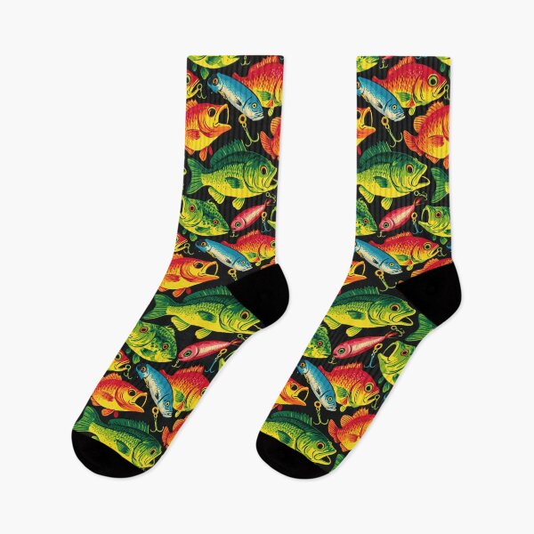 Item preview, Bright Colorful Fish on Dark Green designed and sold by Piotrek0001.