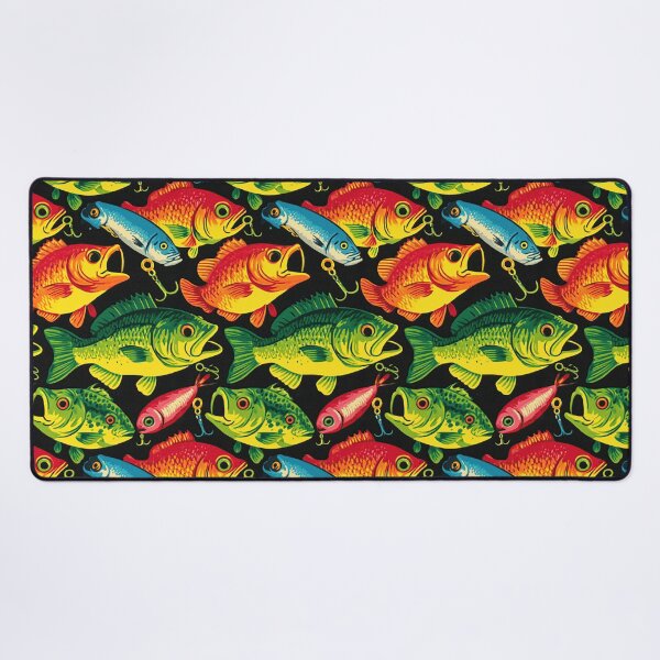 Item preview, Bright Colorful Fish on Dark Green designed and sold by Piotrek0001.