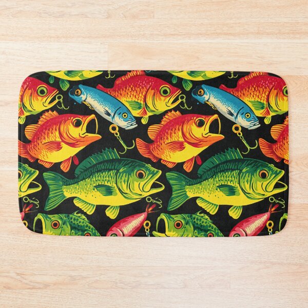 Item preview, Bright Colorful Fish on Dark Green designed and sold by Piotrek0001.