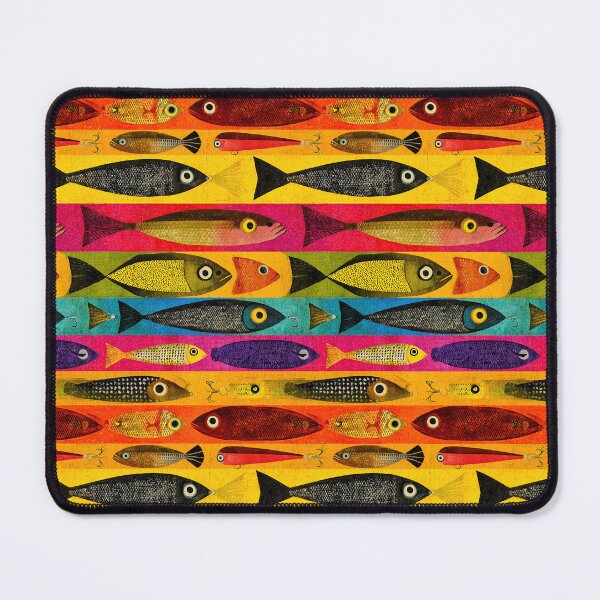 Item preview, Horizontal Striped Colorful Fish Art designed and sold by Piotrek0001.