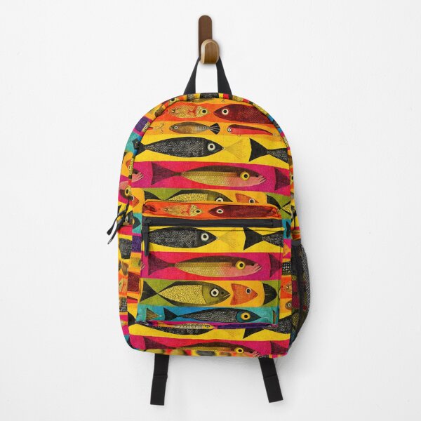 Item preview, Horizontal Striped Colorful Fish Art designed and sold by Piotrek0001.