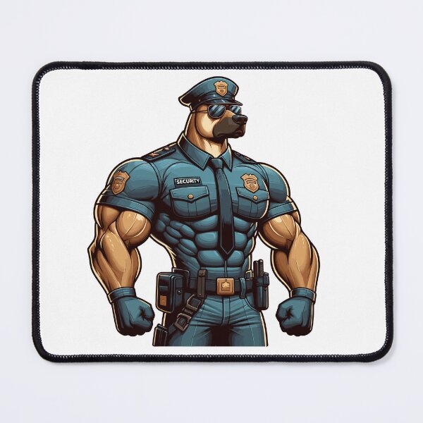 Item preview, Muscular Guard Dog Design for Gym Lovers and Dog Enthusiasts designed and sold by CyfroweMysli.
