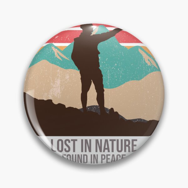 Item preview, Lost in Nature Found in Peace Adventure Hiking T-Shirt designed and sold by RKDesignVault99.