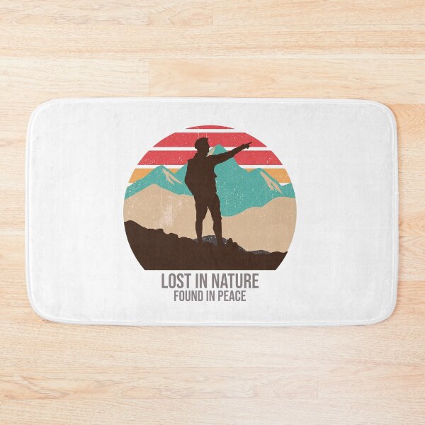 Item preview, Lost in Nature Found in Peace Adventure Hiking T-Shirt designed and sold by RKDesignVault99.