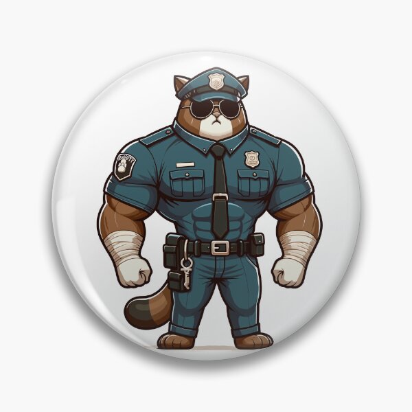 Item preview, Funny Muscular Cat Guard Design for Cat Lovers and Gym Fans designed and sold by CyfroweMysli.