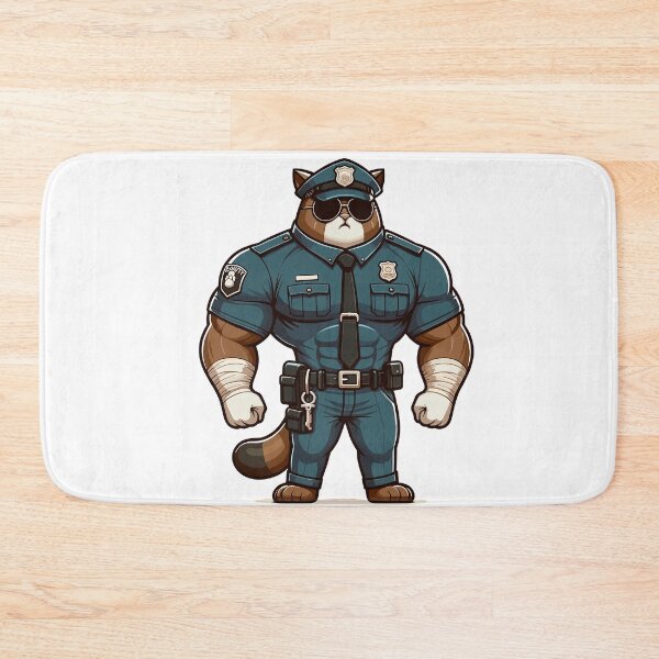 Item preview, Funny Muscular Cat Guard Design for Cat Lovers and Gym Fans designed and sold by CyfroweMysli.