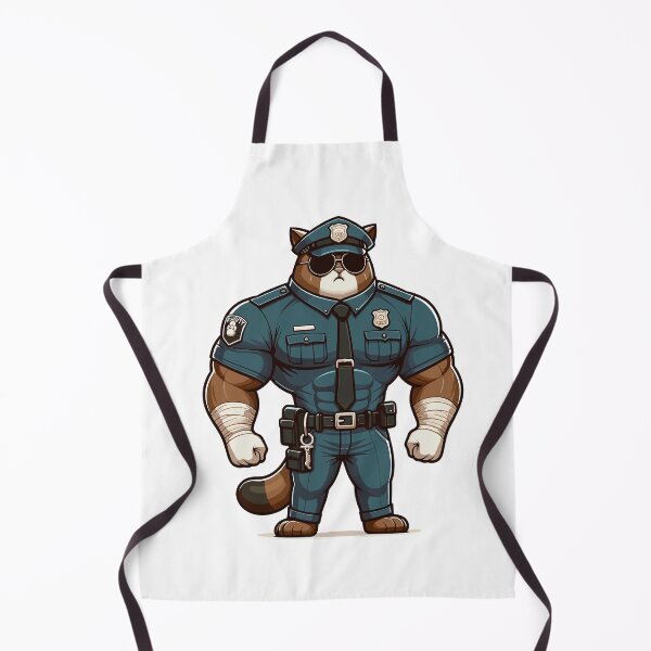 Item preview, Funny Muscular Cat Guard Design for Cat Lovers and Gym Fans designed and sold by CyfroweMysli.