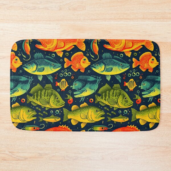 Item preview, Green and Blue Bass Fish Texture designed and sold by Piotrek0001.