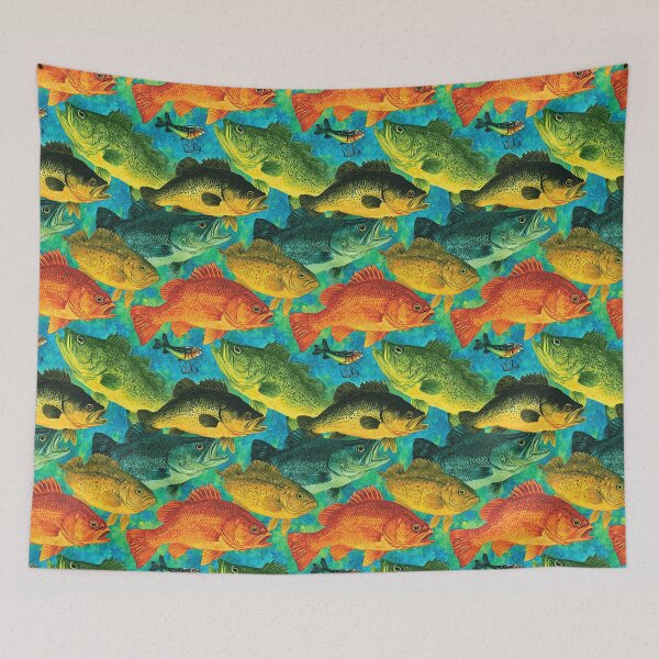 Item preview, Vivid Blue and Green Deep Sea Fish designed and sold by Piotrek0001.