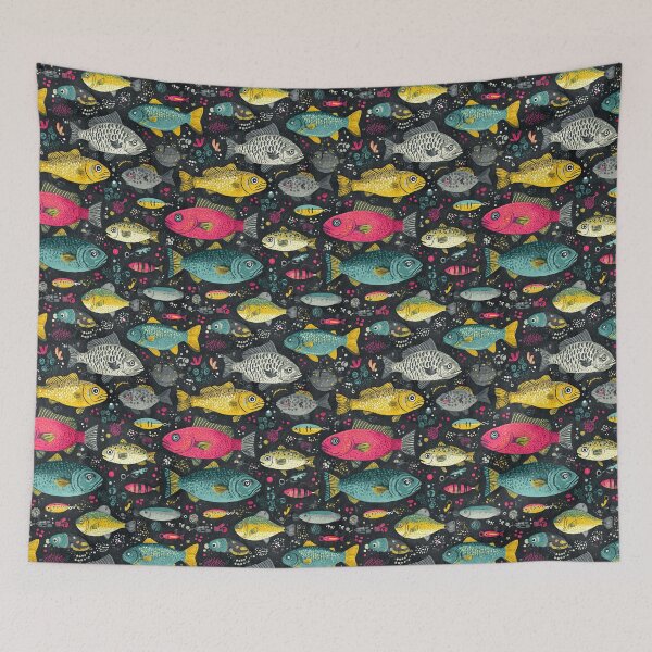 Item preview, Black and White Fish and Neon Lures designed and sold by Piotrek0001.