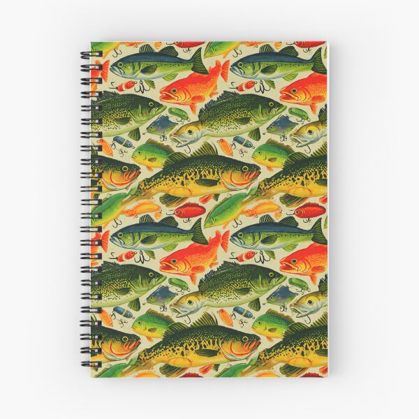 Item preview, Green Bass and Colorful Lures Pattern designed and sold by Piotrek0001.