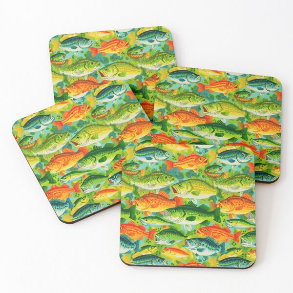 Item preview, Bright Green and Yellow Fish Texture designed and sold by Piotrek0001.