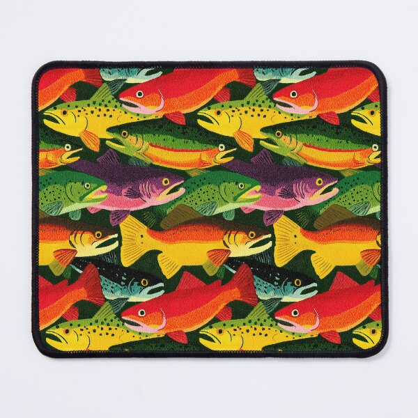 Item preview, Red and Green Fish Swimming Upwards designed and sold by Piotrek0001.