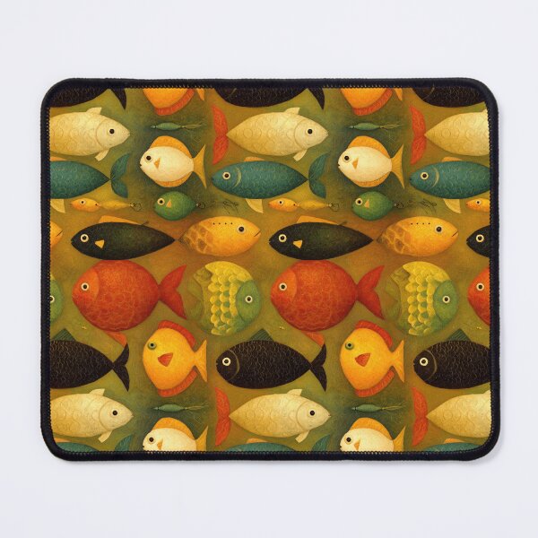 Item preview, Golden and Brown Fish Painting Art designed and sold by Piotrek0001.