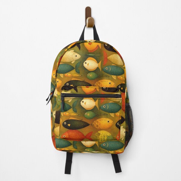 Item preview, Golden and Brown Fish Painting Art designed and sold by Piotrek0001.