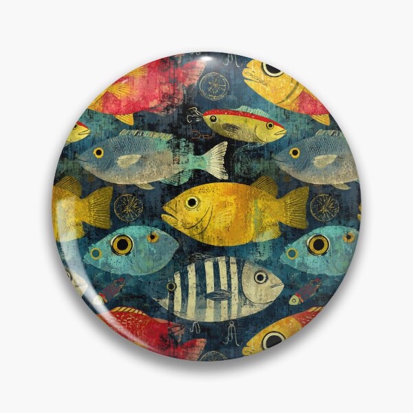 Item preview, Large Blue and Yellow Fish Close Up designed and sold by Piotrek0001.
