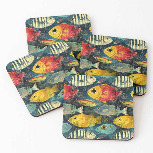 Item preview, Large Blue and Yellow Fish Close Up designed and sold by Piotrek0001.