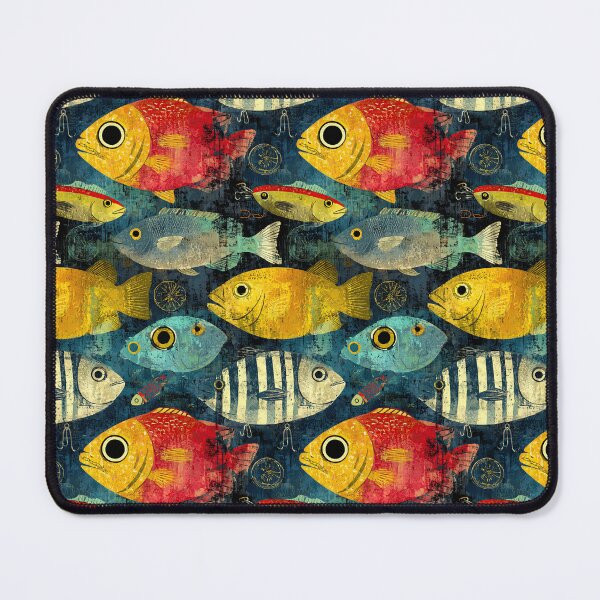 Item preview, Large Blue and Yellow Fish Close Up designed and sold by Piotrek0001.