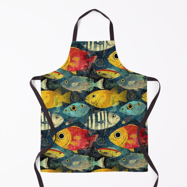 Item preview, Large Blue and Yellow Fish Close Up designed and sold by Piotrek0001.