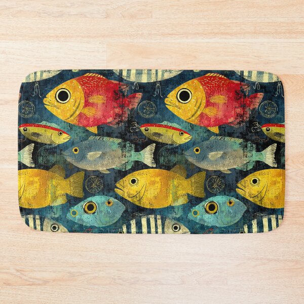 Item preview, Large Blue and Yellow Fish Close Up designed and sold by Piotrek0001.