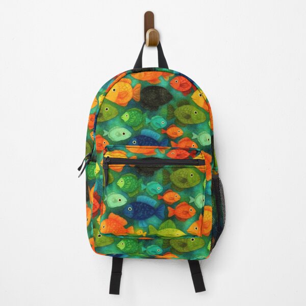 Item preview, Dense Green and Orange Fish School designed and sold by Piotrek0001.