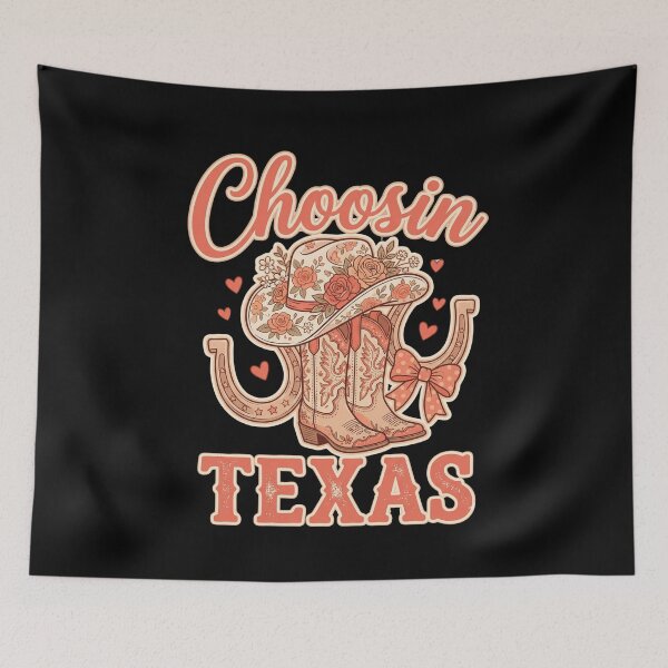 Item preview, Choosin Texas Cowgirl Western State Pride designed and sold by SofenArt.
