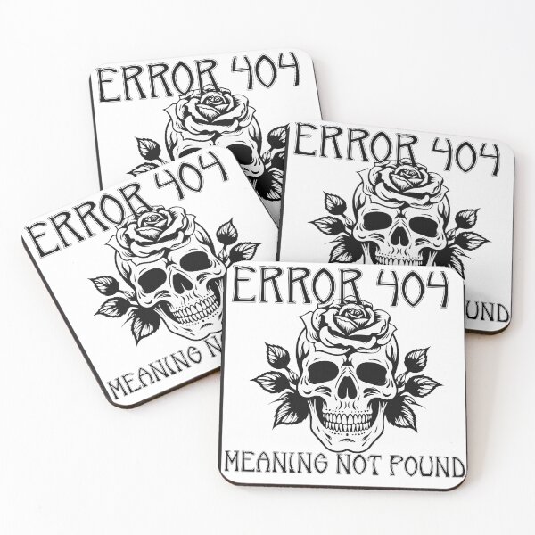 Item preview, Error 404: Meaning Not Found Skull Design designed and sold by thelivingrp.
