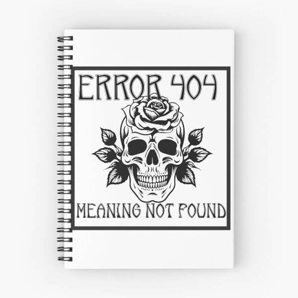 Item preview, Error 404: Meaning Not Found Skull Design designed and sold by thelivingrp.