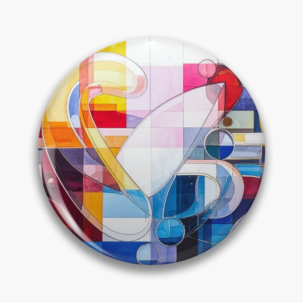 Item preview, Color Flow Circles – Abstract Geometric Watercolor Grid designed and sold by NizuCaCi.