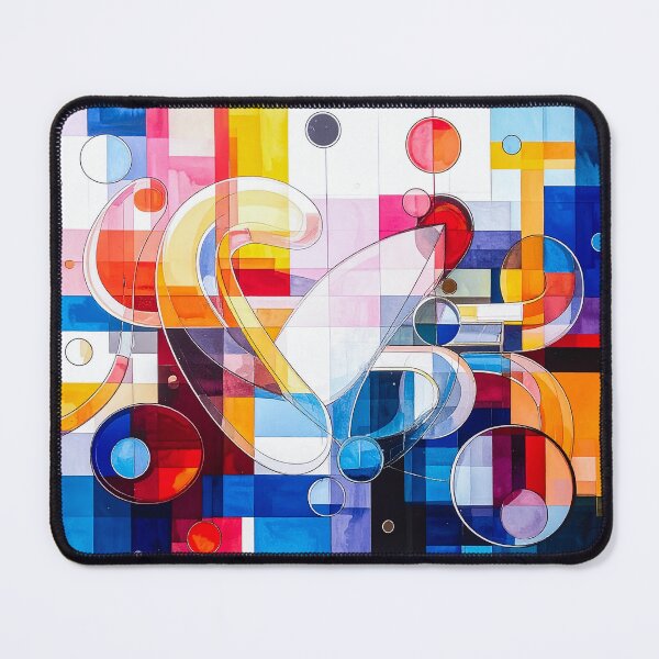 Item preview, Color Flow Circles – Abstract Geometric Watercolor Grid designed and sold by NizuCaCi.