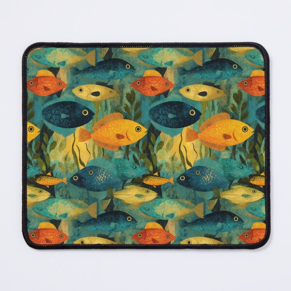 Item preview, Yellow and Blue Fish Underwater Pattern designed and sold by Piotrek0001.