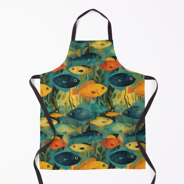 Item preview, Yellow and Blue Fish Underwater Pattern designed and sold by Piotrek0001.