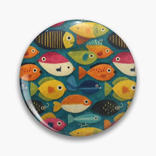 Item preview, Red Yellow and Blue Simple Fish Shapes designed and sold by Piotrek0001.