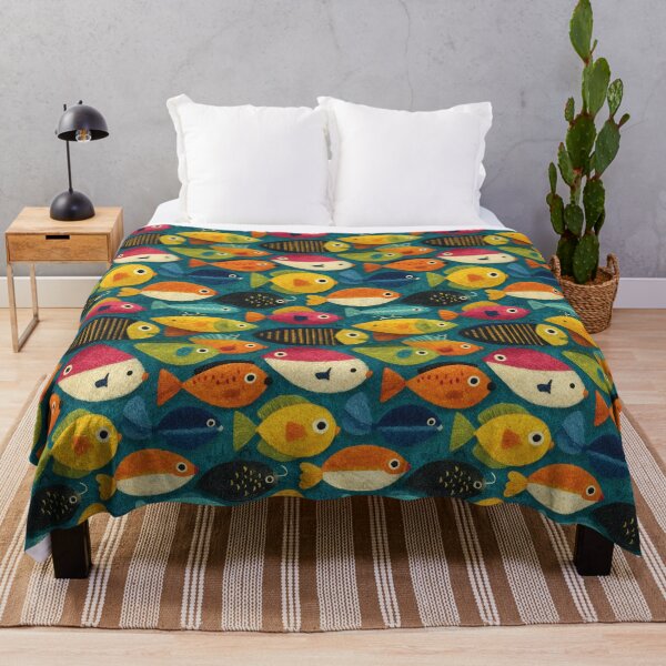 Item preview, Red Yellow and Blue Simple Fish Shapes designed and sold by Piotrek0001.