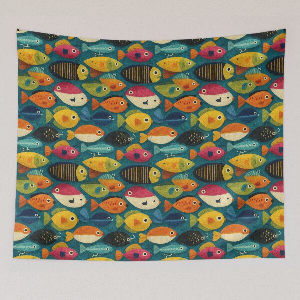 Item preview, Red Yellow and Blue Simple Fish Shapes designed and sold by Piotrek0001.