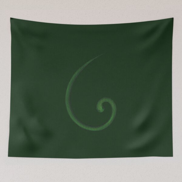 Item preview, Snake in the shape of a golden spiral of grass color designed and sold by Cherevan.