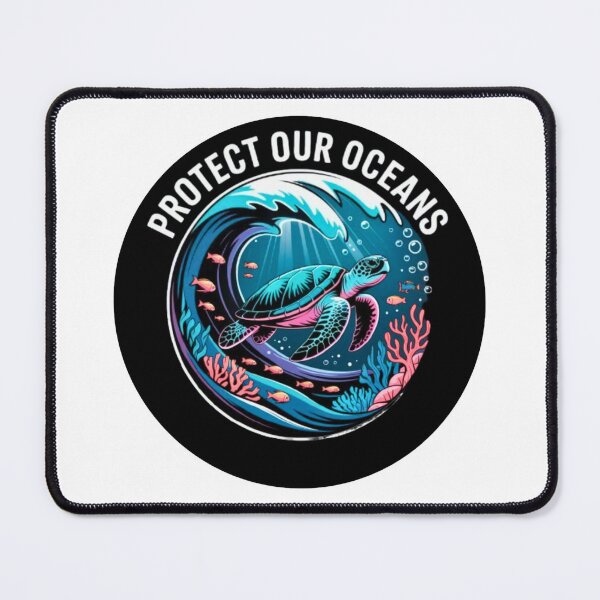Item preview, Protect Our Oceans Turtle T-Shirt – Sea Turtle Marine Life Design for Ocean Lovers & Eco Friendly Gift Buyers designed and sold by GemBob Creations.