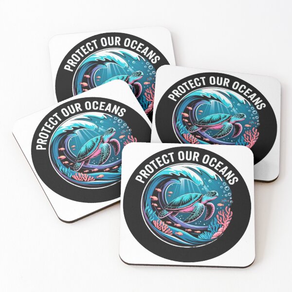 Item preview, Protect Our Oceans Turtle T-Shirt – Sea Turtle Marine Life Design for Ocean Lovers & Eco Friendly Gift Buyers designed and sold by GemBob Creations.