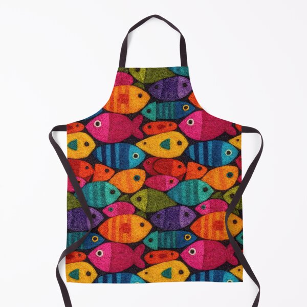 Item preview, Colorful Dense Fish School Mosaic designed and sold by Piotrek0001.