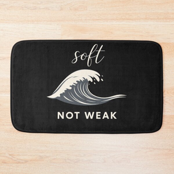 Item preview, Soft Not Weak Wave Shirt, Ocean Strength Quote T-Shirt, Minimalist Aesthetic Graphic Tee, Mental Health Empowerment Apparel designed and sold by ZEBBEDE - Minimal Streetwear .