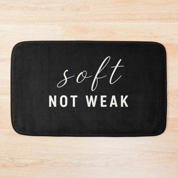 Item preview, Soft Not Weak Shirt, Minimalist Quote T-Shirt, Feminine Strength Tee, Empowering Text Design, Mental Health Apparel designed and sold by ZEBBEDE - Minimal Streetwear .