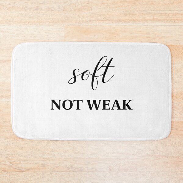 Item preview, Soft Not Weak Shirt, Minimalist Quote T-Shirt, Feminine Strength Tee, Empowering Text Design, Mental Health Apparel designed and sold by ZEBBEDE - Minimal Streetwear .