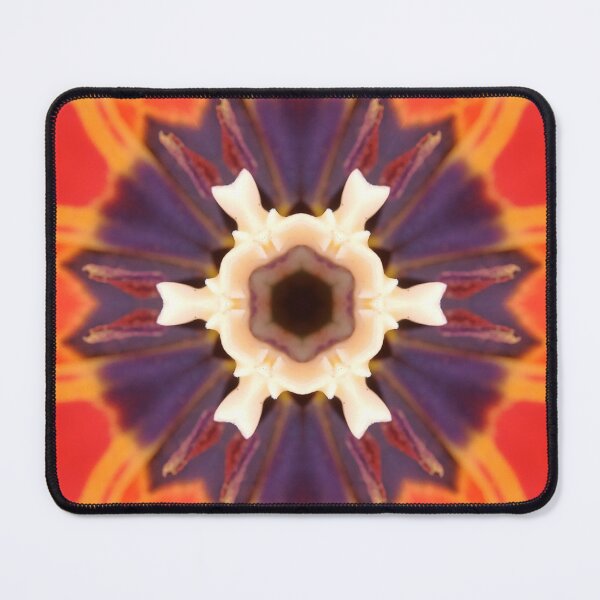 Item preview, Dark Center Floral Kaleidoscope Pattern designed and sold by SilentBloomLab.